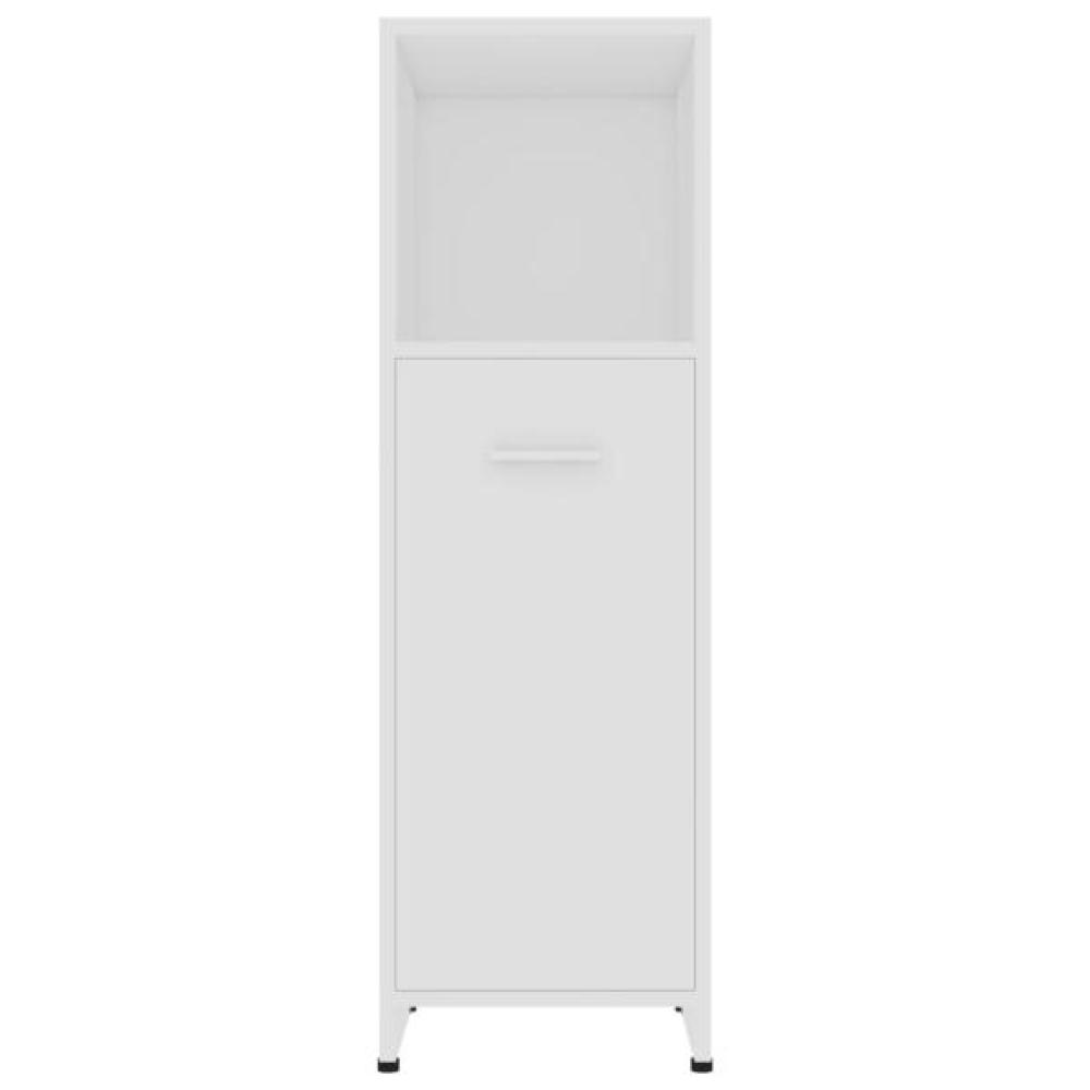 vidaXL Badezimmerschrank Weiß 30x30x95 cm Spanplatte [802588] Bild 1