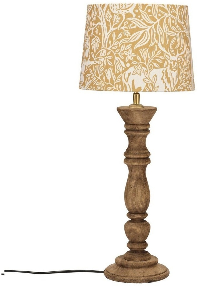 PR Home 1304608-2048 Tischleuchte Lodge Holz Schirm Gelb 59cm E27 Bild 1