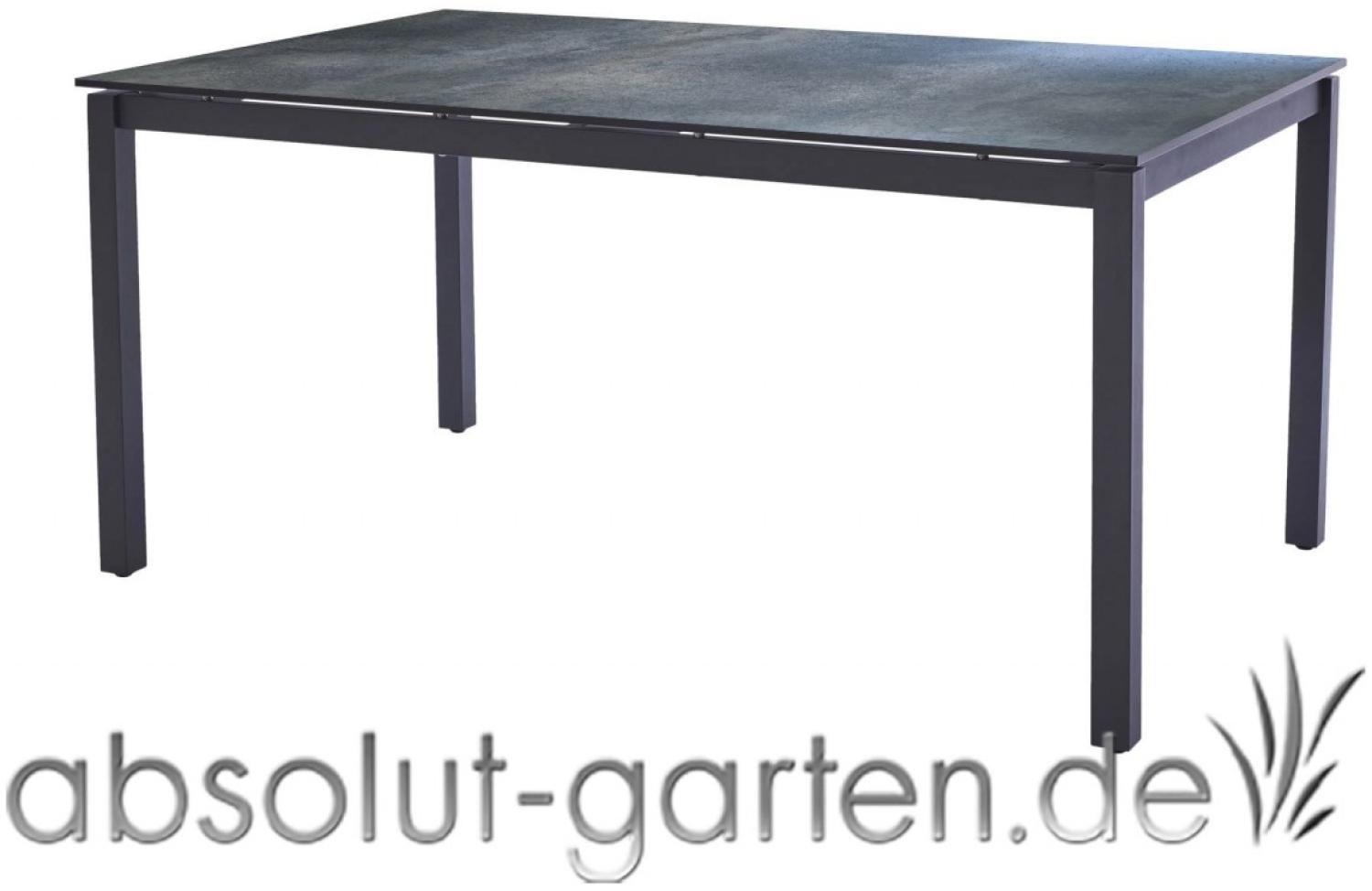 Tisch San Marino 158 cm (Anthrazit Titan Edelstahl Dunkelgrau) Bild 1