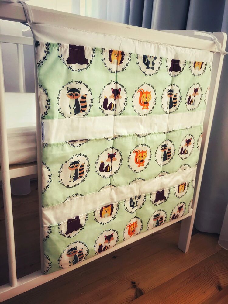 Bettasche Spielzeugtasche Babybetttasche Windelntasche für Kinderbett Baby NEU Bild 1