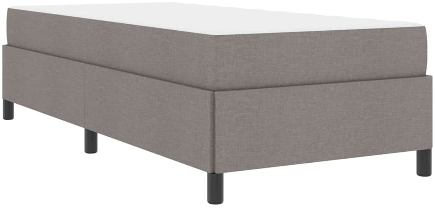 vidaXL Boxspringbett Taupe 90 x 190 cm Stoff 3398826 Bild 1