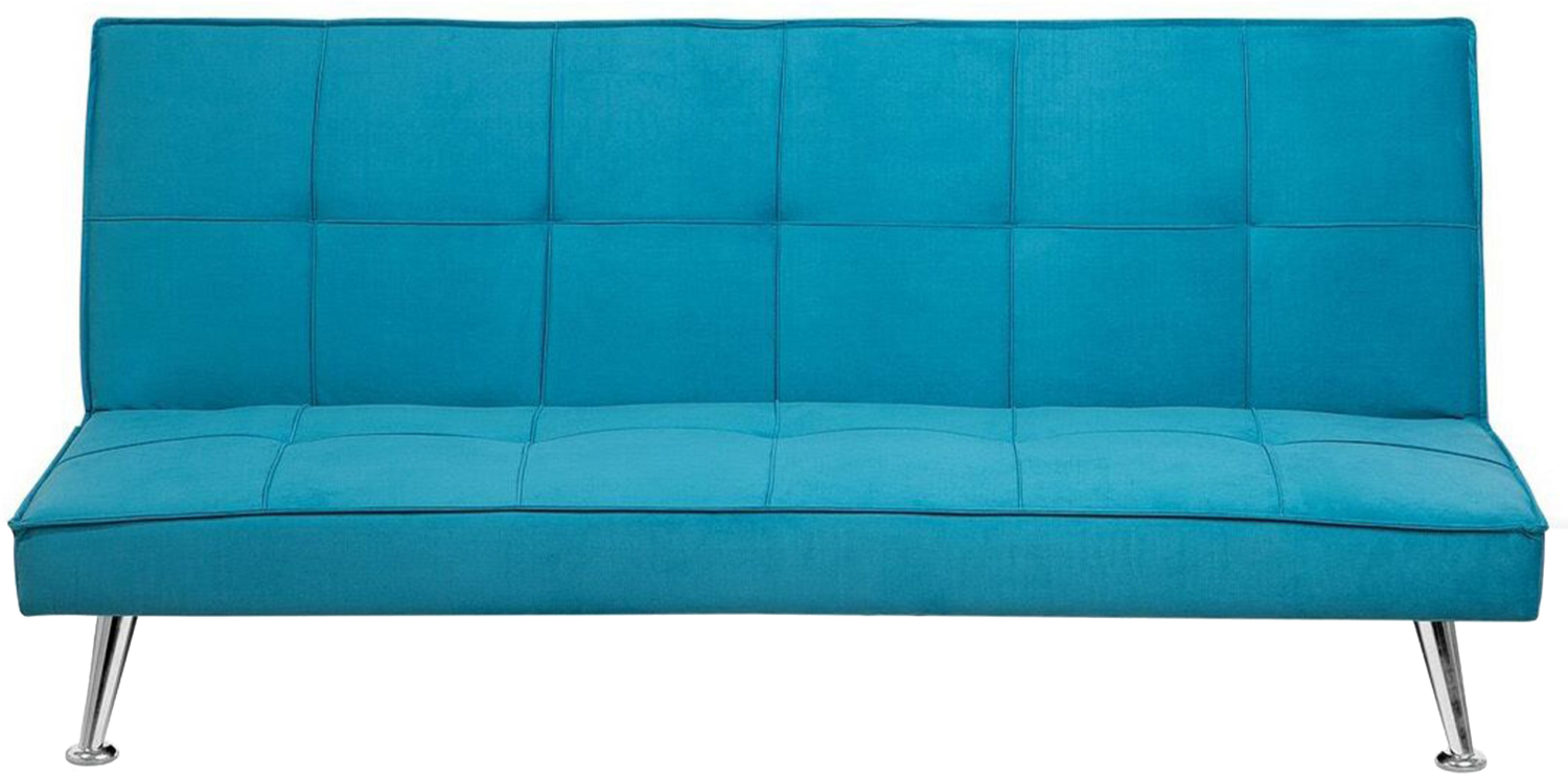 Schlafsofa 3-Sitzer Polsterbezug seeblau HASLE Bild 1