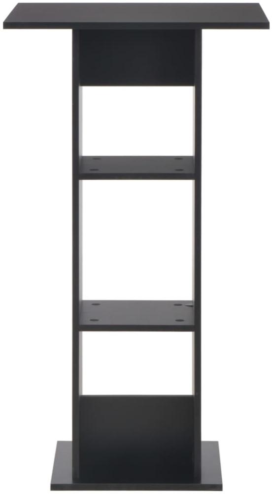 vidaXL Bartisch Schwarz 60x60x110 cm 280206 Bild 1