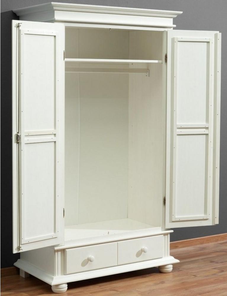 Kleiderschrank Mehrzweckschrank Fichte weiss Garderobenschrank - (725) Bild 1