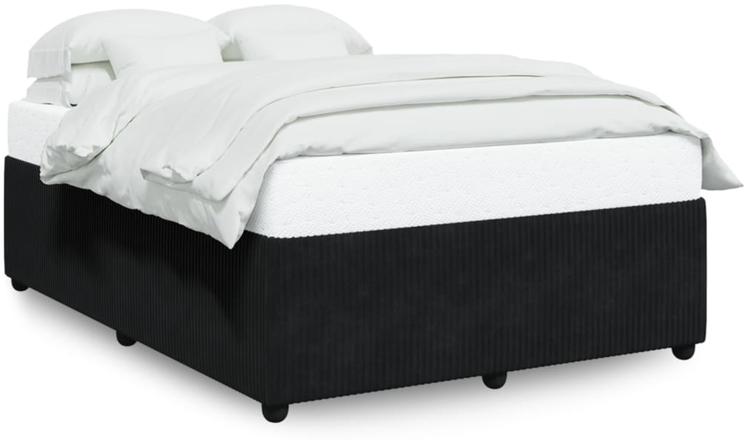 vidaXL Bettgestell ohne Matratze Schwarz 140x200 cm Samt 3285014 Bild 1