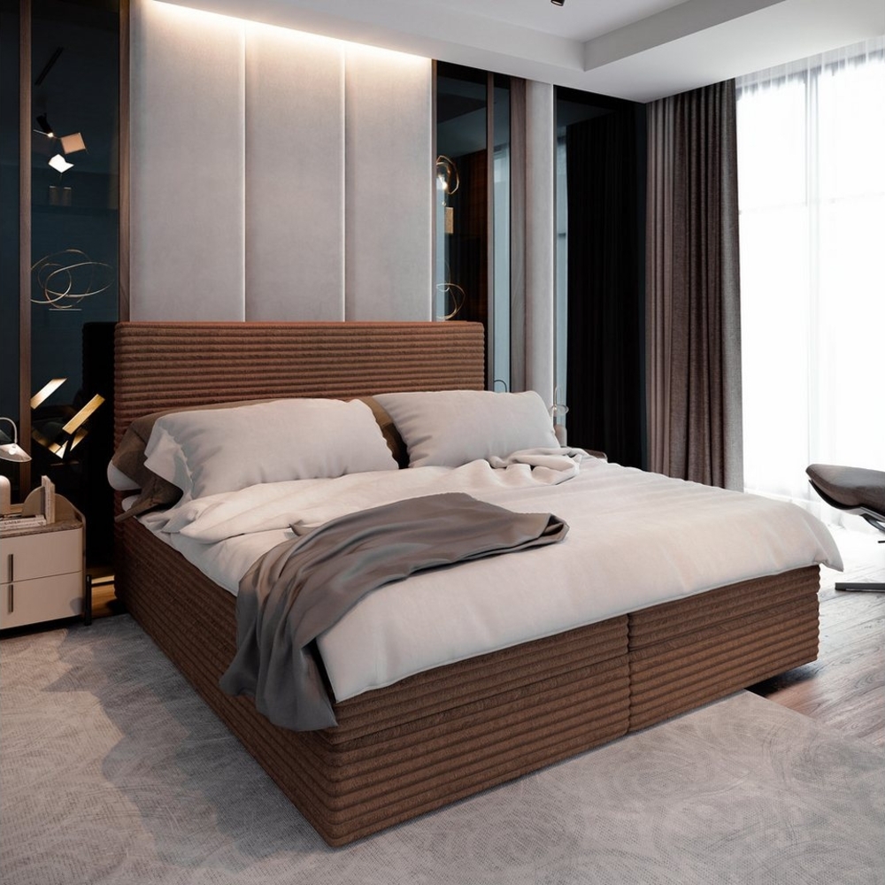 Masseno Boxbett PISA 160x200 cm mit Bonell Matratze und Topper Bild 1