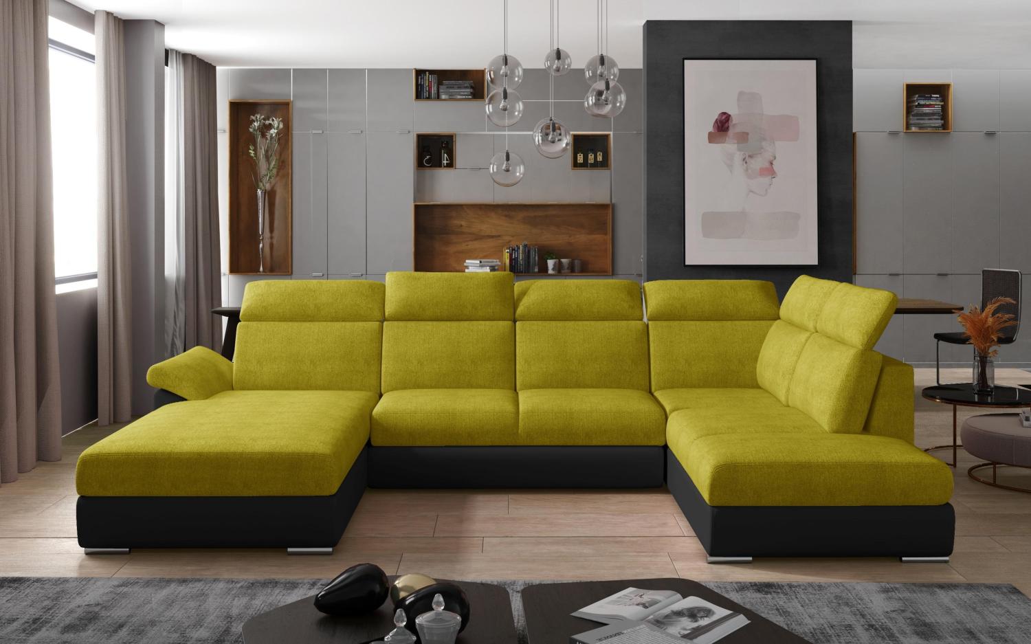 Wohnideebilder Evanell Gelb Ecksofas & Eckcouches Evl_11 Bild 1