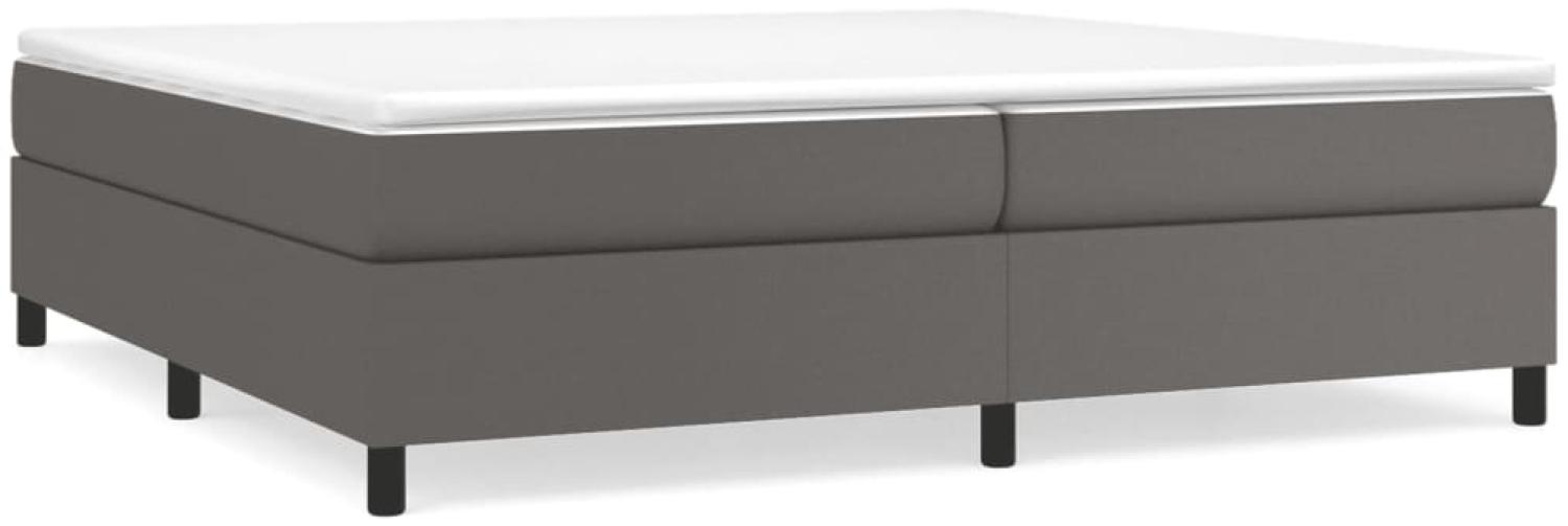 vidaXL Polsterbett Grau 200x200 cm Kunstleder [3121069] Bild 1
