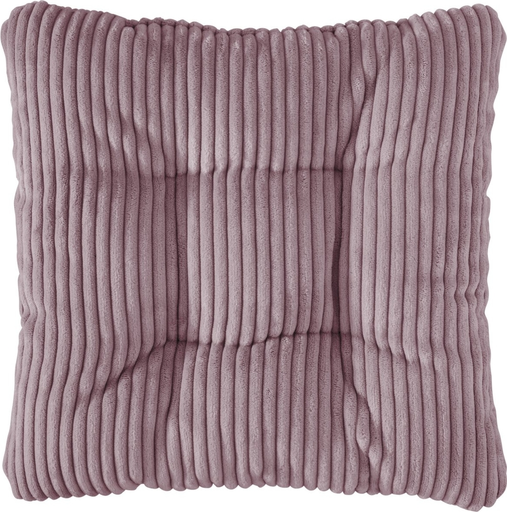 sleepling Sitzkissen in Cord-Optik, Stuhlkissen, Zierkissen, Dekokissen, aus weichem Möbelstoff, abriebfest, anschmiegsam, wendbar, 38 x 38 cm Bild 1
