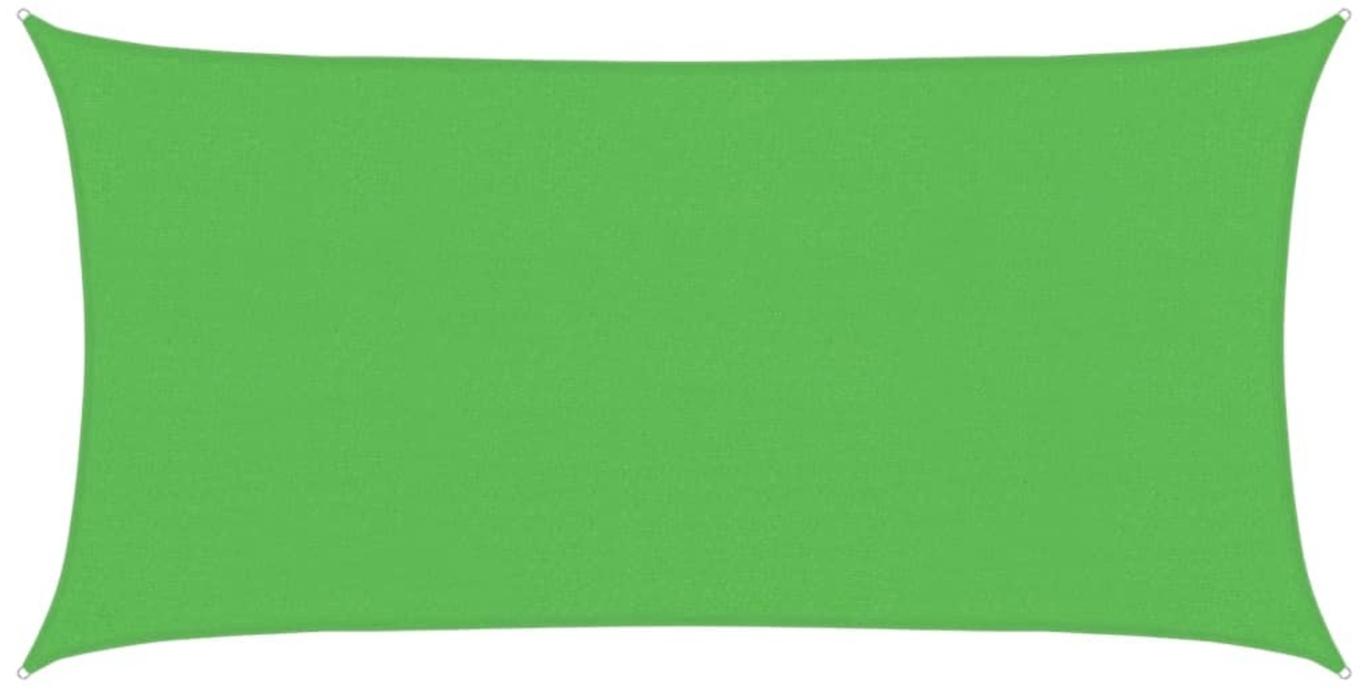vidaXL Sonnensegel 160 g/m² Rechteckig Hellgrün 2,5x5 m HDPE 311291 Bild 1
