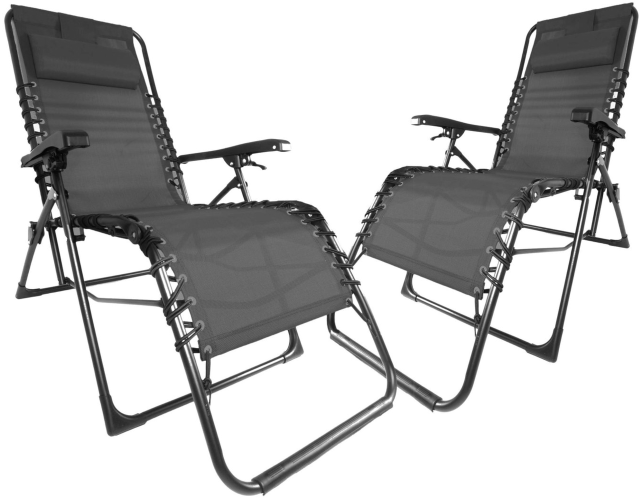 ONDIS24 Multifunktionsliege Ergolex Gartenliege Sonnenliege Relaxliege bis 110kg, 2 St, UV- und witterungsbeständig, verstellbare Lehne Bild 1