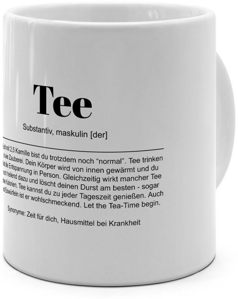 PhotoFancy Tasse mit Definition 'Tee' - Tasse mit Spruch, Tasse Jumbo XXL Bild 1