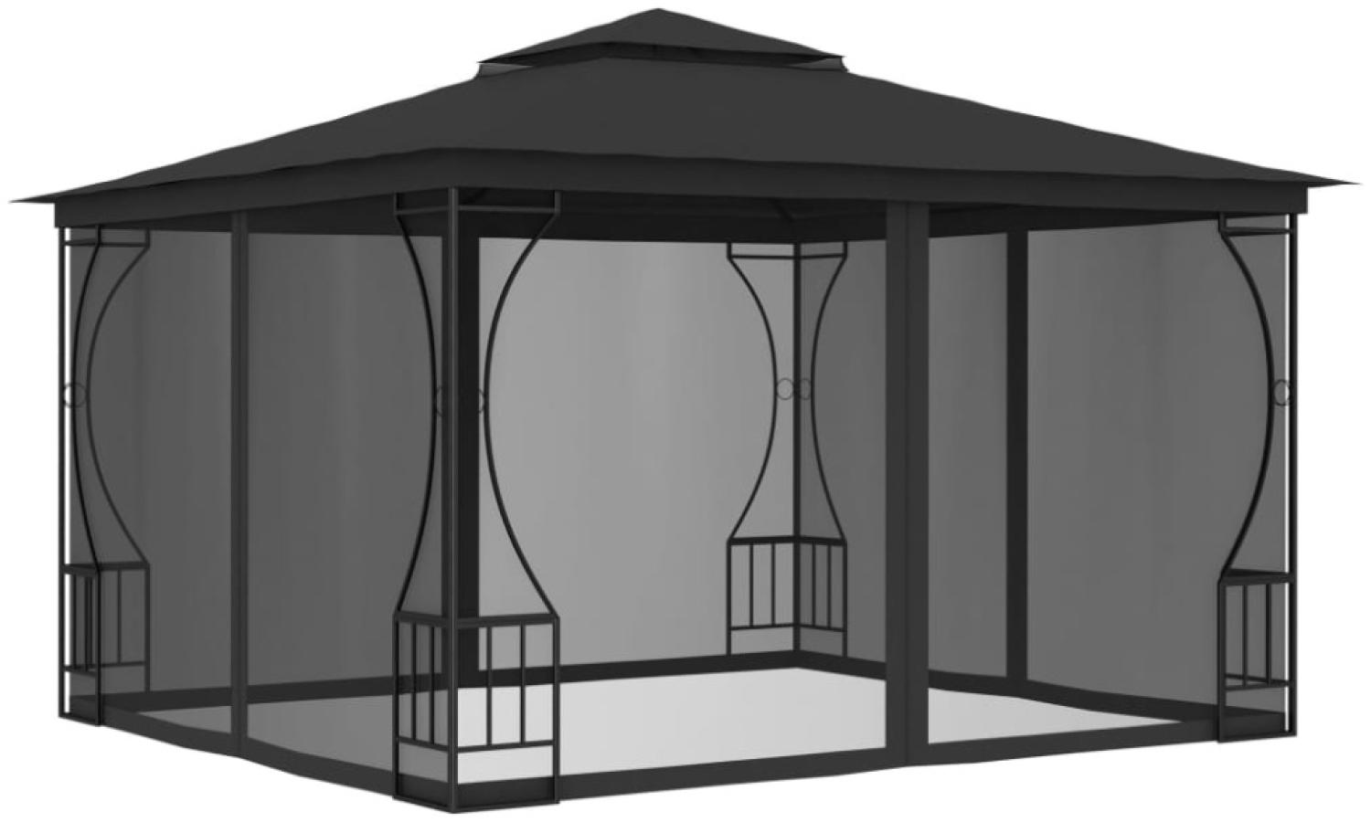 vidaXL Pavillon mit Netz 300x300x265 cm Anthrazit 48597 Bild 1