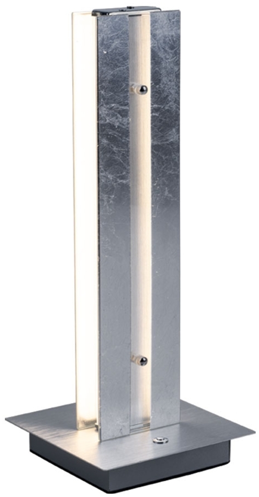 LED Tischleuchte, Aluminium, Glas, Touchdimmer, H 37 cm Bild 1