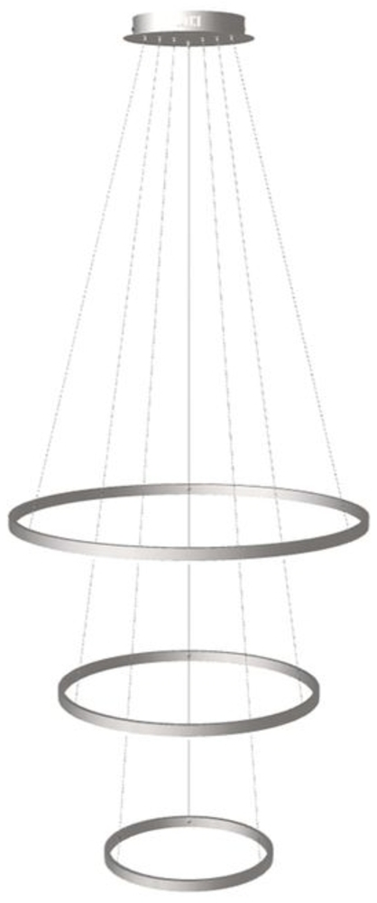 s.luce LED Ring Hängeleuchte 3-flammig Zentrisch Aluminium Ø 80 | 60 | 40cm Bild 1