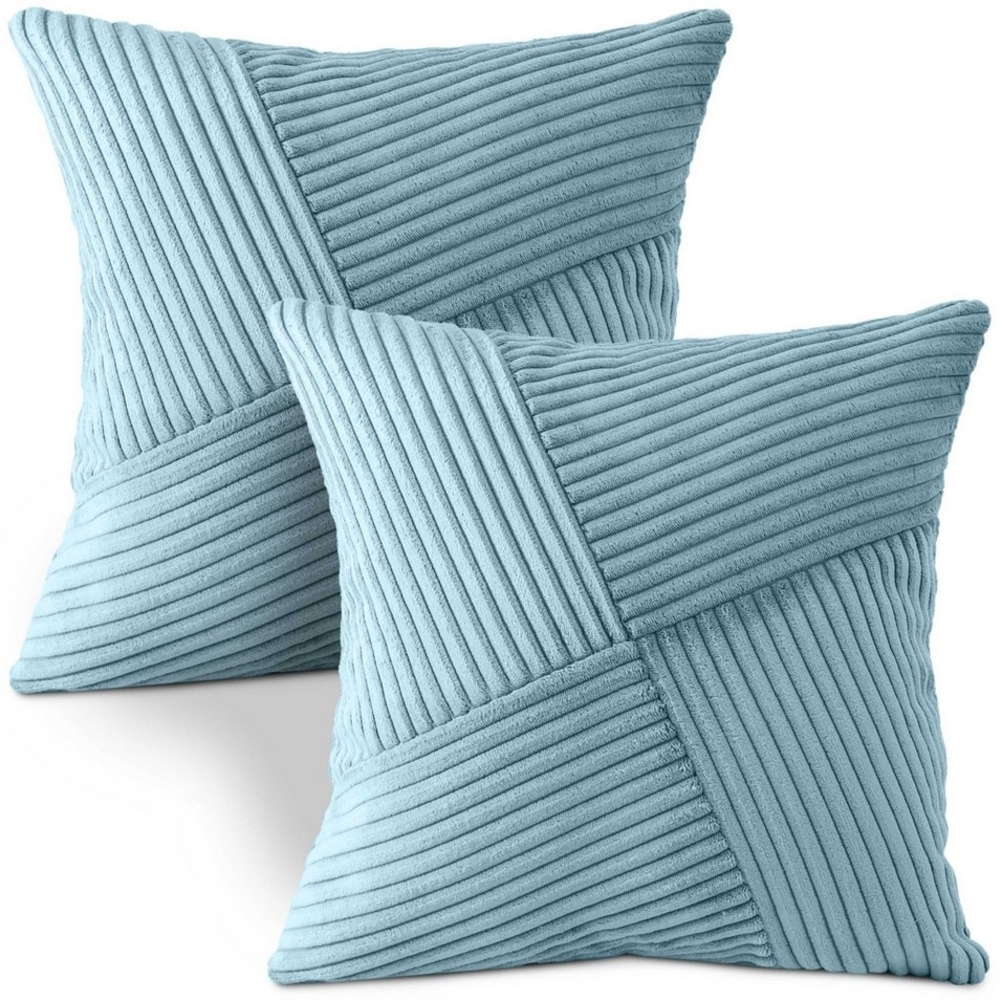Amilian Dekokissen mit Füllung und Kissenbezug - 2er Set - Zierkissen, Sofakissen, Kissen, (2 Stück), 40x40 cm, Kuschelkissen, Kopfkissen mit Kissenfüllung Bild 1