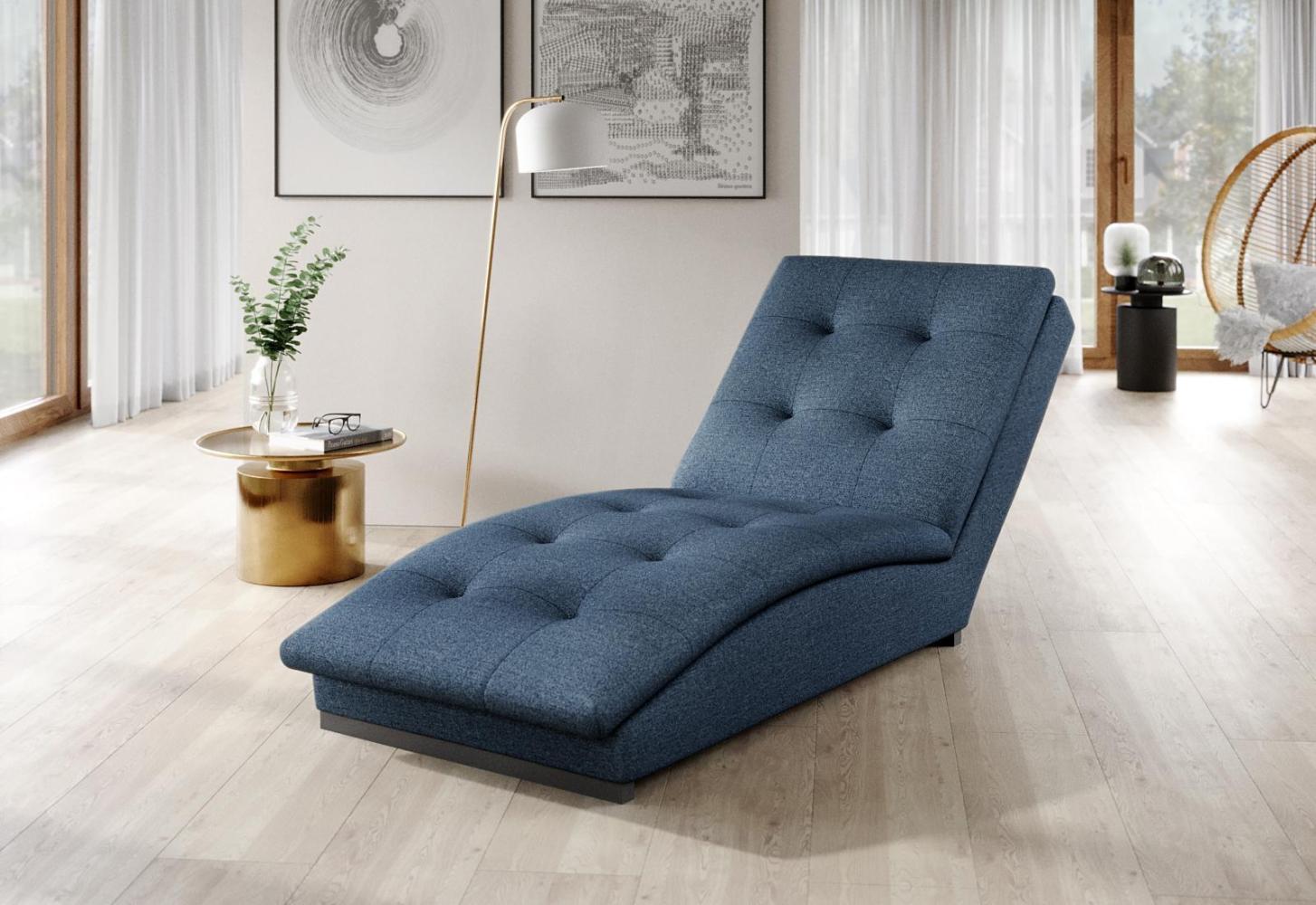 Wohnideebilder Doro Dunkelblau Chaiselongue CH-DOR-40GO Bild 1