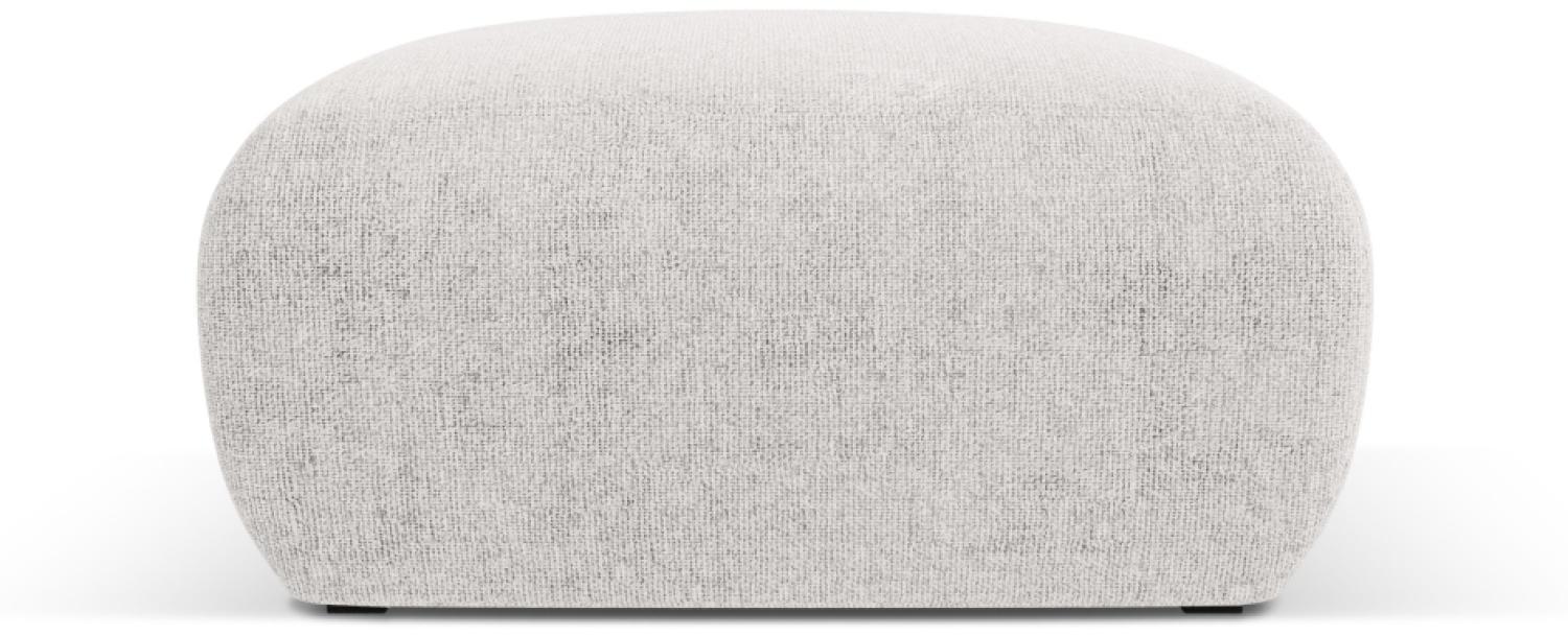 Micadoni Boucle Hocker Molino Medium Chenille Hellgrau Bild 1