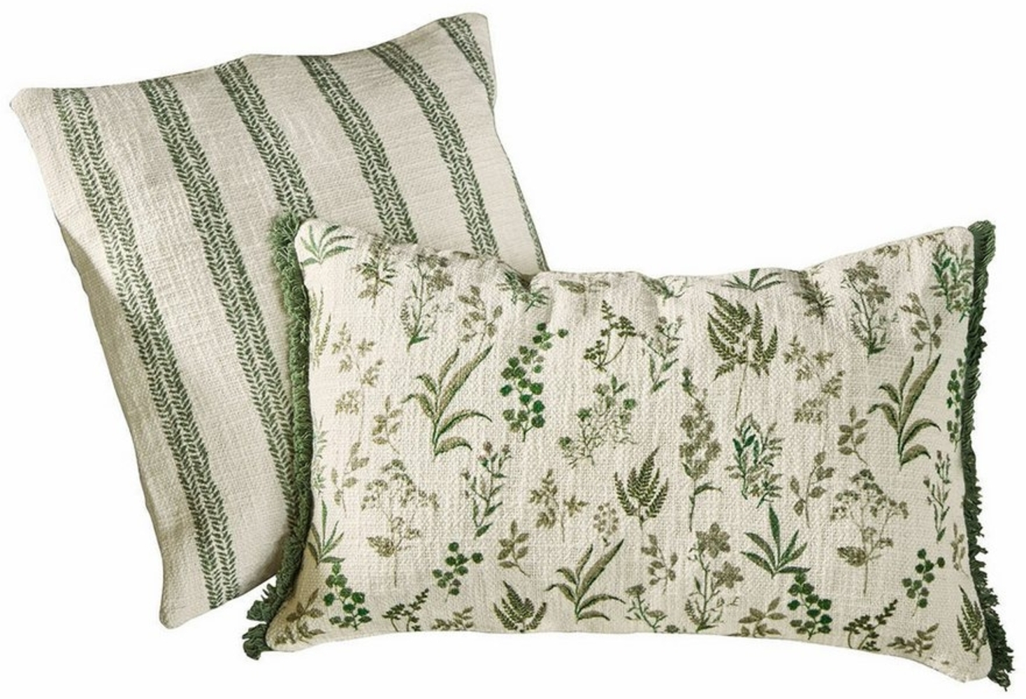 Mirabeau Kissenhülle Kissenhülle 2er Set Wescombe grün/weiß Bild 1
