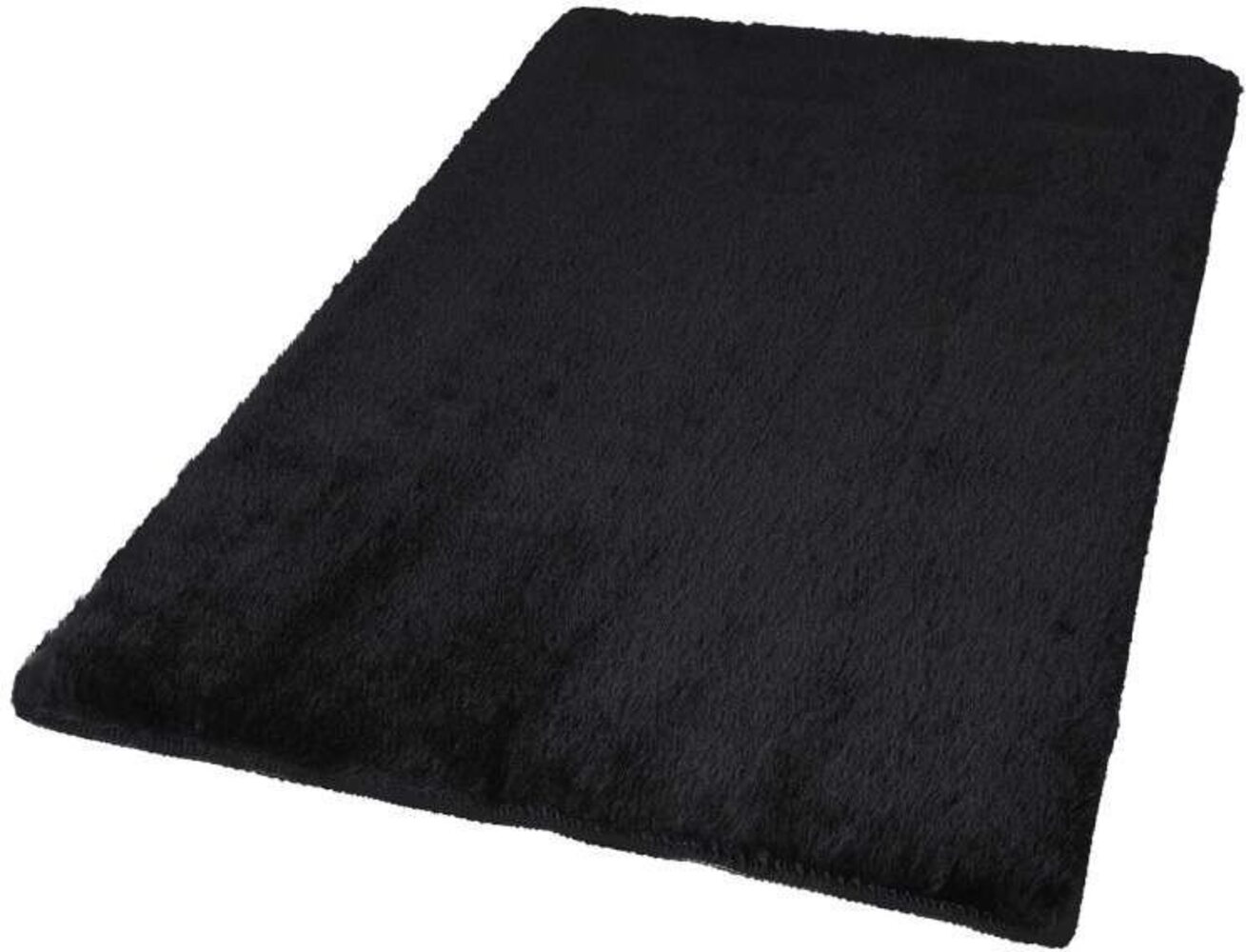 Carpet City Badematte Topia Mats, Badteppich uni, Höhe 14 mm, rutschhemmend beschichtet, strapazierfähig, Polyester, rechteckig, Hochflor, Kaninchen Haptik, Polyester, Badezimmerteppich, waschbar Bild 1