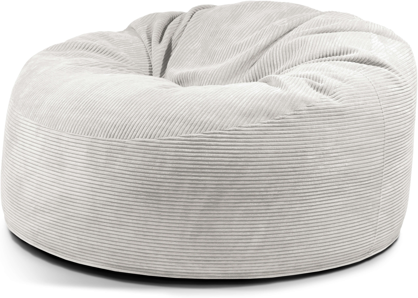 Schaumstoffsitzsack ‘OM 135‘, Bezugstoff - Waves, 100% Polyester, Snow, 90x135x135 cm. Bild 1