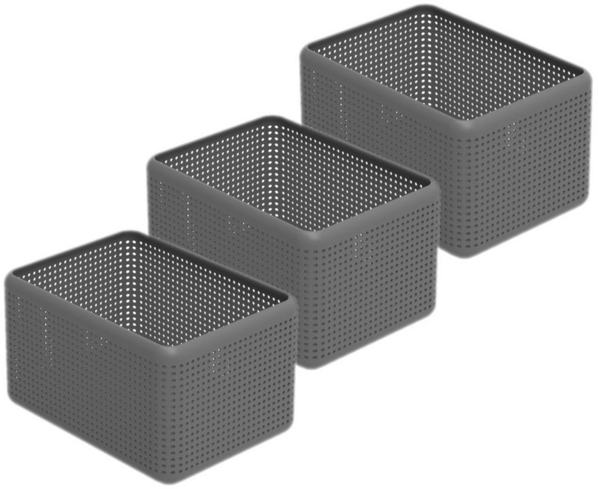 ROTHO Aufbewahrungsbox Madei 3er-Set Aufbewahrungsbox 13l, Kunststoff (PP recycelt) BPA-frei Bild 1