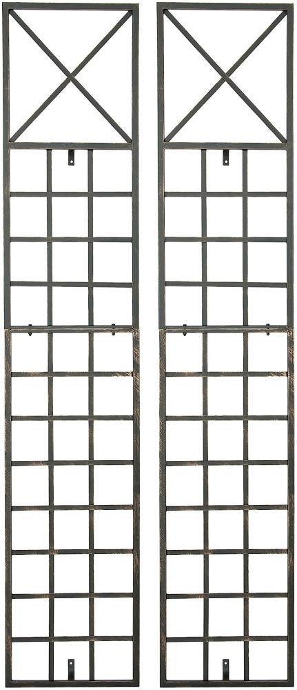 CLP 2er Set Rankgitter Trigo aus Metall,bronze Bild 1