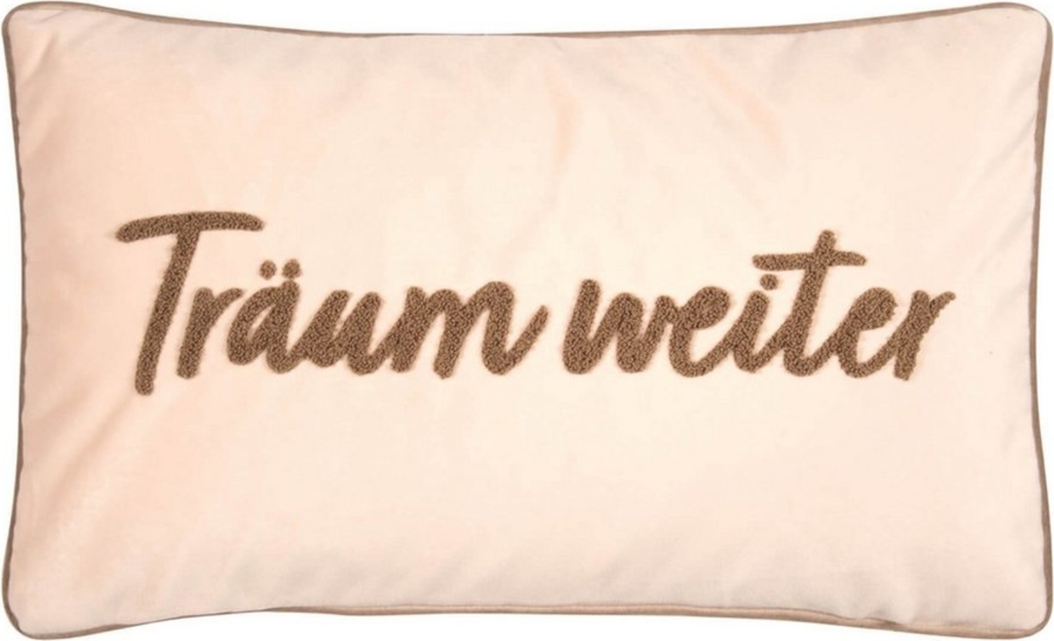 PAD Dekokissen Kissenhülle Träum weiter Sand, Spruch, Statement, Schriftzug Bild 1