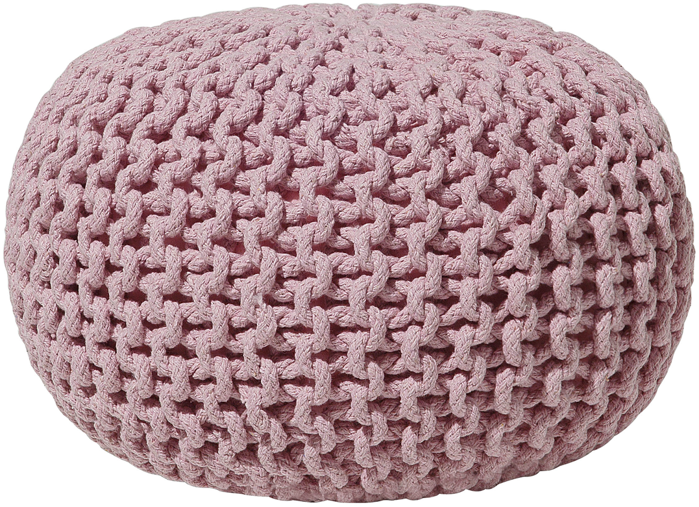 Pouf rosa ⌀ 40 cm CONRAD Bild 1