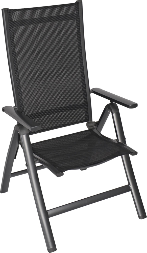 Relaxsessel Gartensessel Hochlehner CARINO Gestell Aluminium anthrazit Bild 1