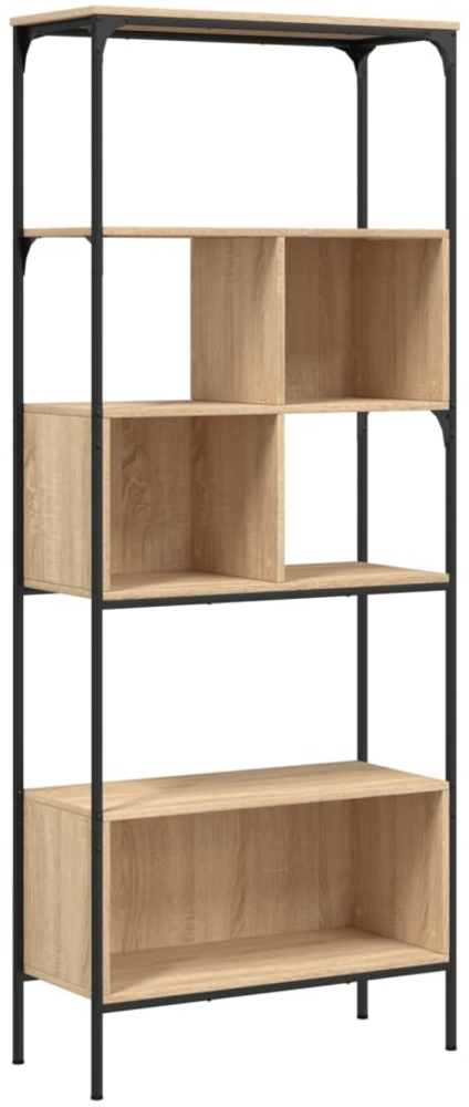 vidaXL Bücherregal 5 Böden Sonoma-Eiche 76x33x188,5 cm Holzwerkstoff 839004 Bild 1
