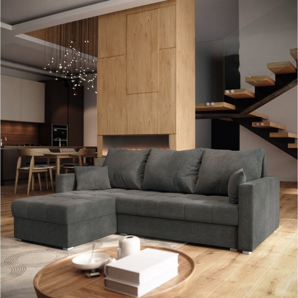 Masseno Ecksofa NIDA mit Schlaffunktion L-Form, Sofa mit Bettkasten Bild 1