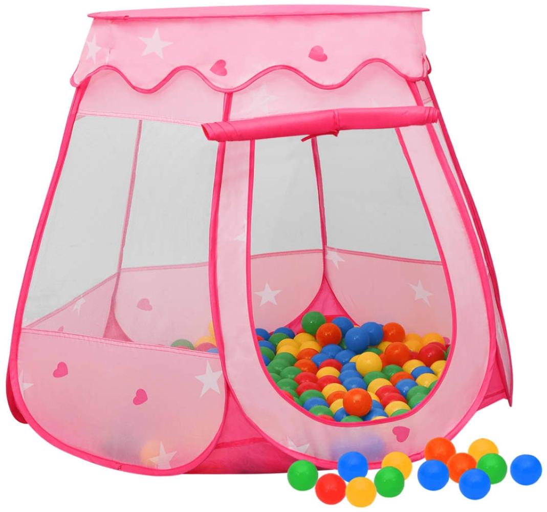 vidaXL Kinder-Spielzelt mit 250 Bällen Rosa 102x102x82 cm 3107724 Bild 1