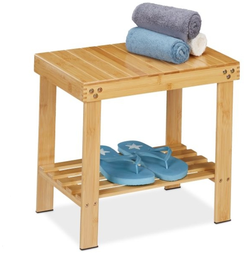 Badhocker aus Bambus Bild 1