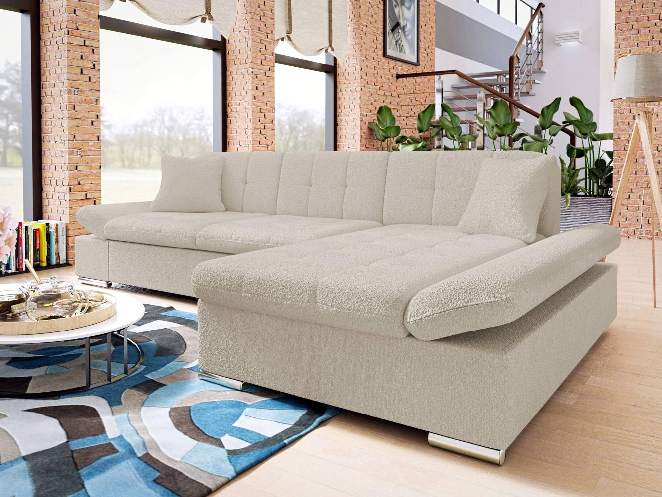 Ecksofa Montana Premium mit Regulierbare Armlehnen, L-Form (Farbe: Baloo 2074, Seite: Rechts) Bild 1