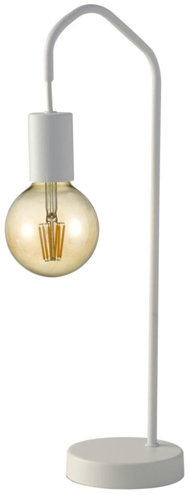 Außergewöhnliche LED Tischlampe weiß - minimalistische Designerlampe Bild 1