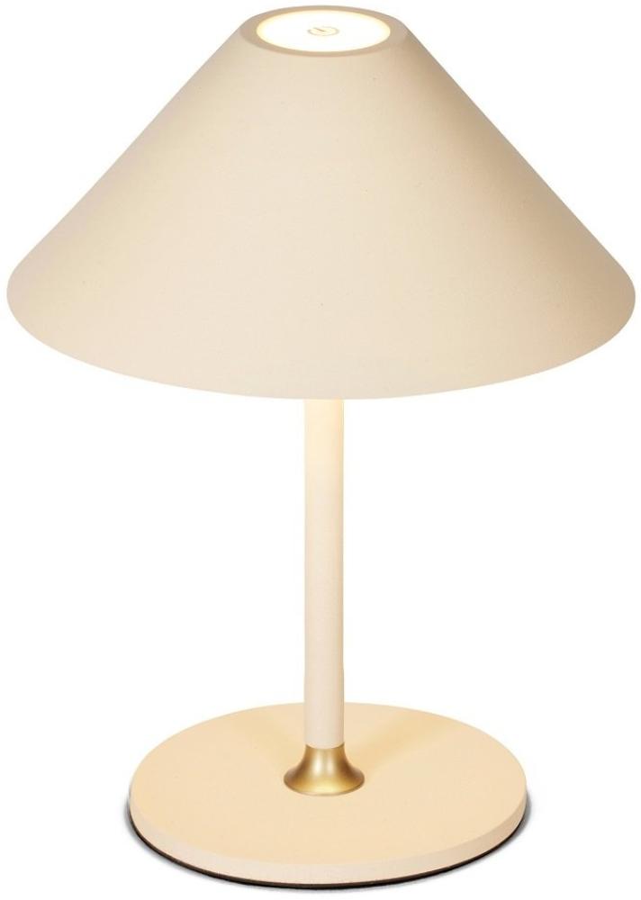 Halo Design 800773 LED Akku Tischleuchte Hygge creme 20cm Bild 1