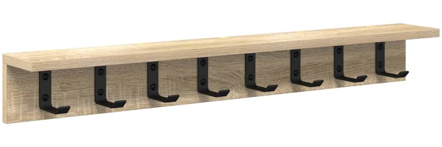 vidaXL Wandmontierter Kleiderständer Sonoma-Eiche 80 x 10,5 x 10,5 cm 874365 Bild 1