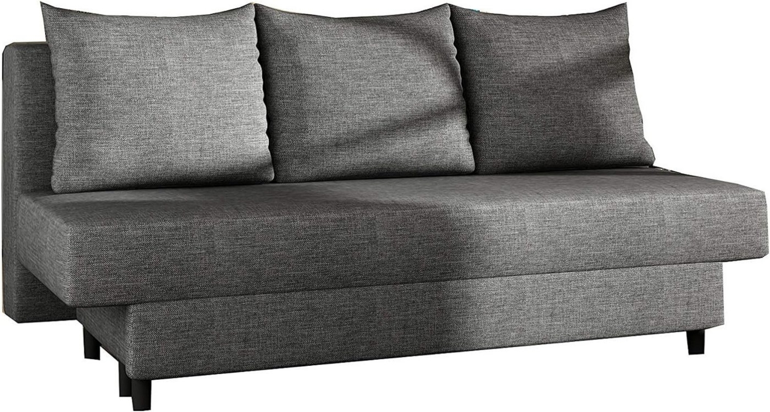MOEBLO Schlafsofa KAMAZO, Sofa mit Schlaffunktion Couch Polstergarnitur Wohnlandschaft Polstersofa - 190x82x83cm, mit Schlaffunktion und Bettkasten Bild 1