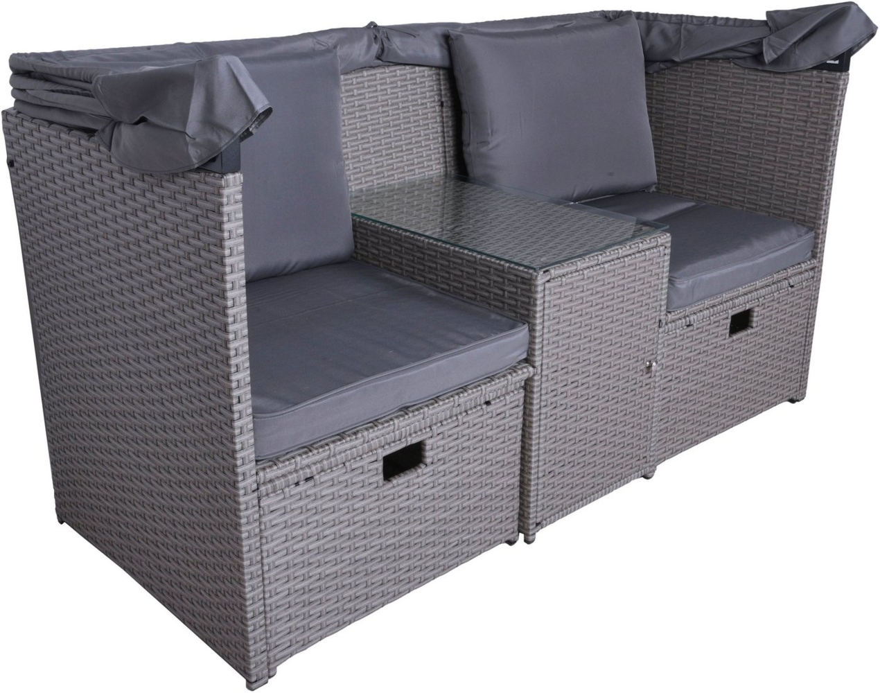 Relax Lounge 4041908123954 SAINT TROPEZ mit Hocker und Sonnendach Bild 1