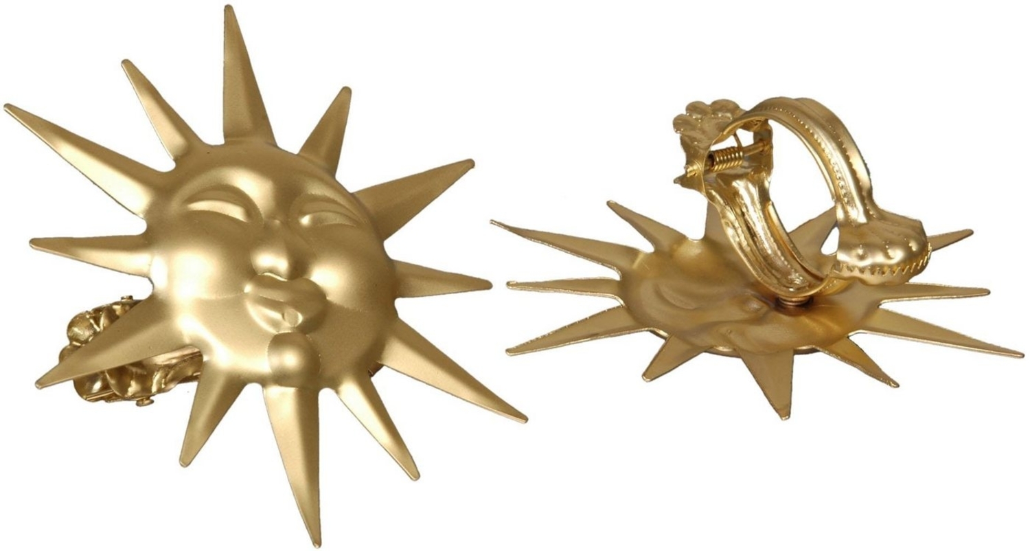 Liedeco Dekoklammer Sonne, Gardinen, Vorhänge, (Packung, 2-St), für Gardinen, Vorhänge Bild 1