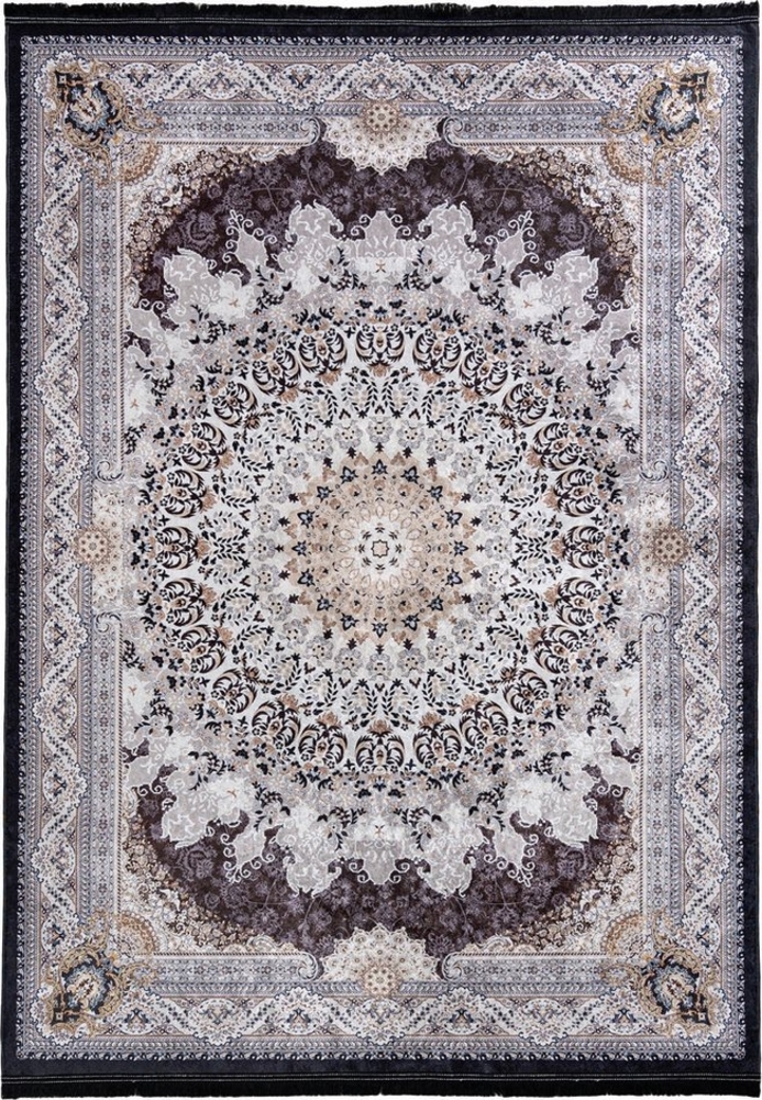 Mazovia Orientteppich Orientalisch Vintage Teppich Traditioneller Orient Teppich, 80 x 150 cm, Kurflor, Waschbar in Waschmaschine, Höhe 5 mm, Rutschfest Bild 1