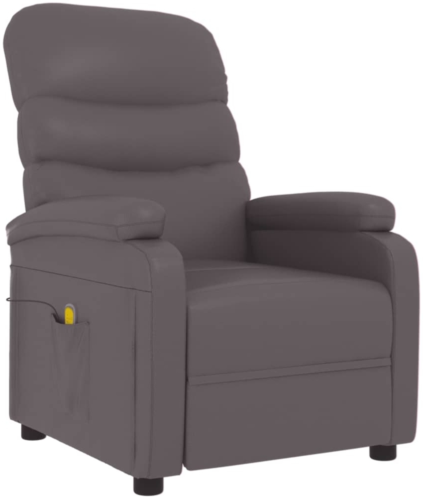 vidaXL Massagesessel Grau Kunstleder 289692 Bild 1
