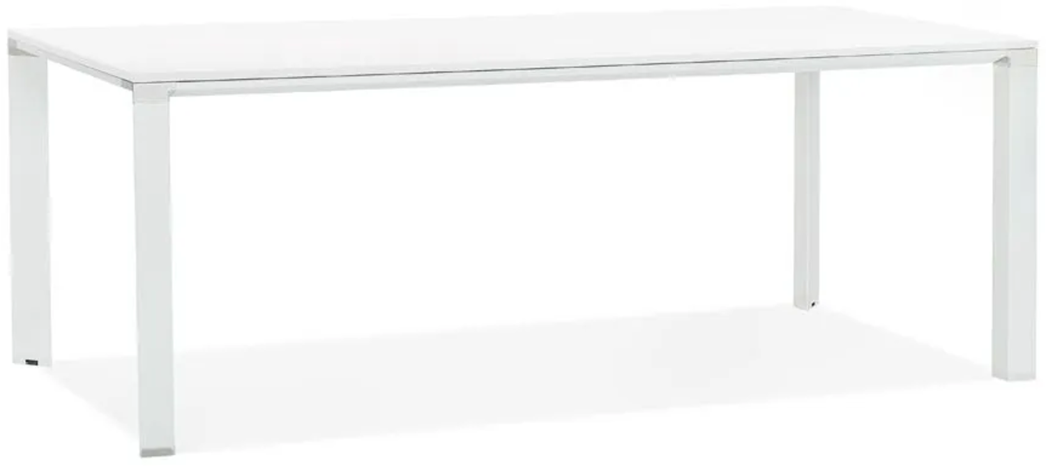 Kokoon Design Schreibtisch Warner Holz Weiß Vierbeinig 200cm Bild 1