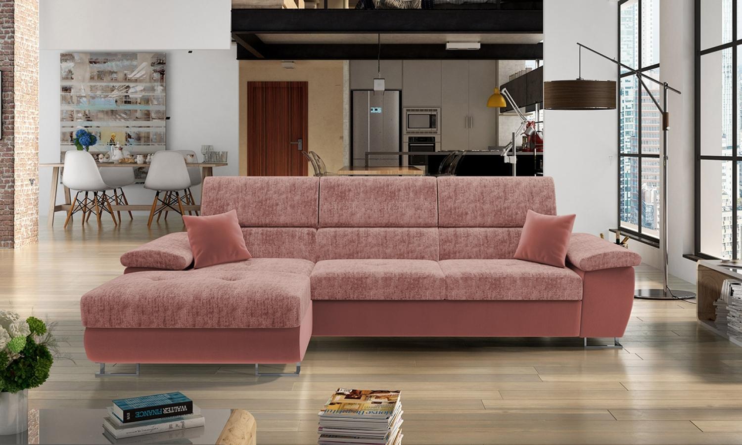 Ecksofa Cotere Mini Premium, Seite: Links, Farbe: Magic Velvet 2258 + Miu 2034 + Magic Velvet 2258 Bild 1