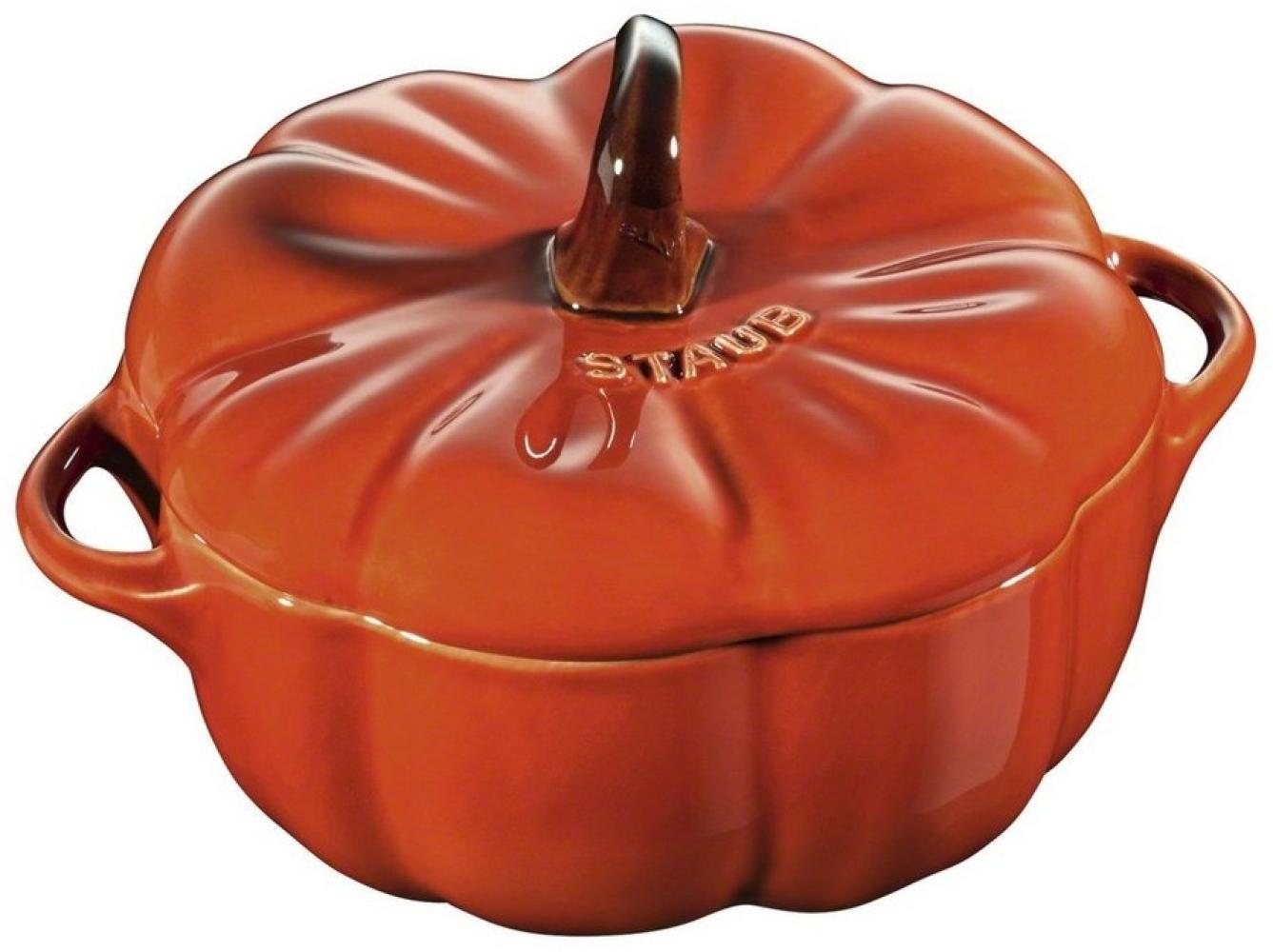 Staub Ceramique Cocotte 12 cm, Kürbis, Zimt, Keramik Bild 1