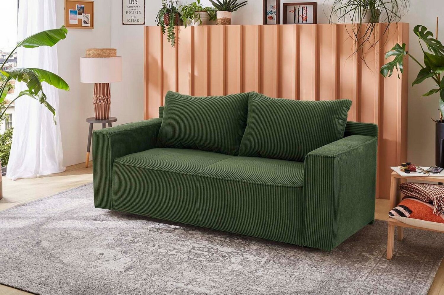 Jockenhöfer Gruppe Schlafsofa Ron, Platzsparendes Sofa mit Gästebettfunktion, Federkernpolsterung Bild 1