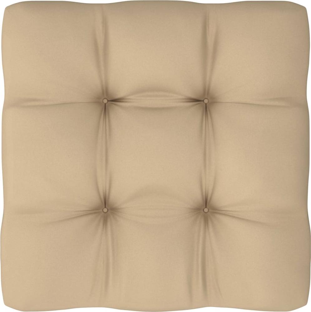 Palettensofa-Kissen Beige 60 x 60 x 10 cm Bild 1