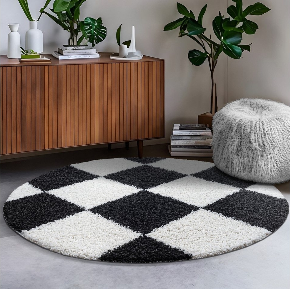 Sanat Hochflor-Teppich Milano 1250, rund, Höhe: 30 mm, Hochflor, Wohnzimmer, Schlafzimmer, fussbodenheizungsgeeignet Bild 1