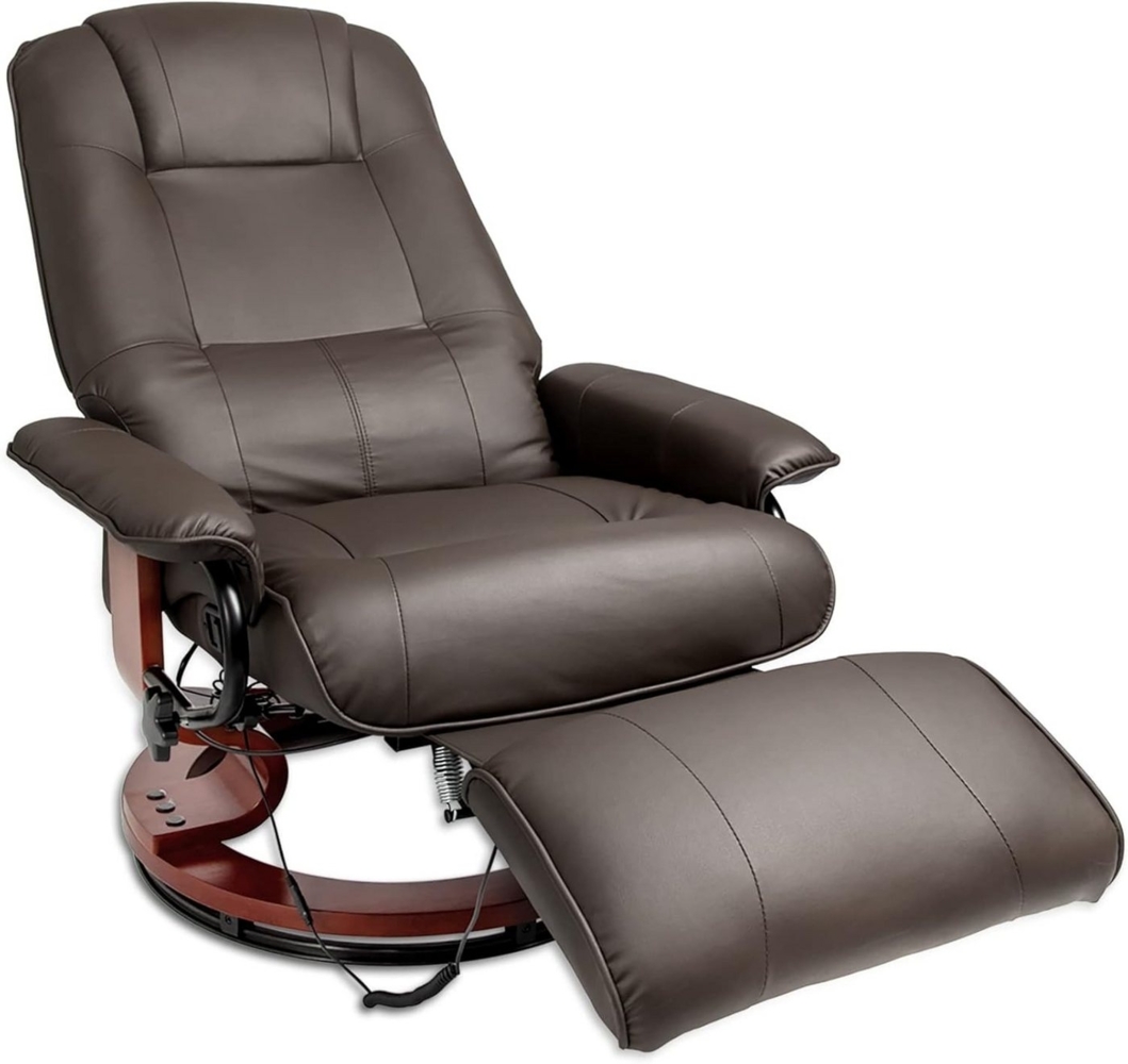 DOTMALL Massagesessel Liegestuhl mit Massagefunktion, 360° drehbarer TV-Stuhl Massagesessel Bild 1